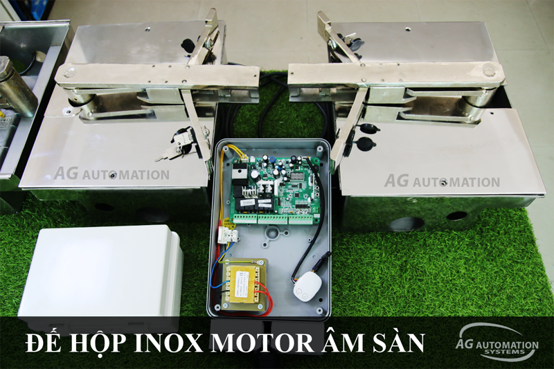 Motor âm sàn đế hộp inox 24v AG-VA350